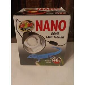 ZOO MED NANO DOME LAMP FIXTURE - 4 INCH BOTTOM DIAMETER - LF-35